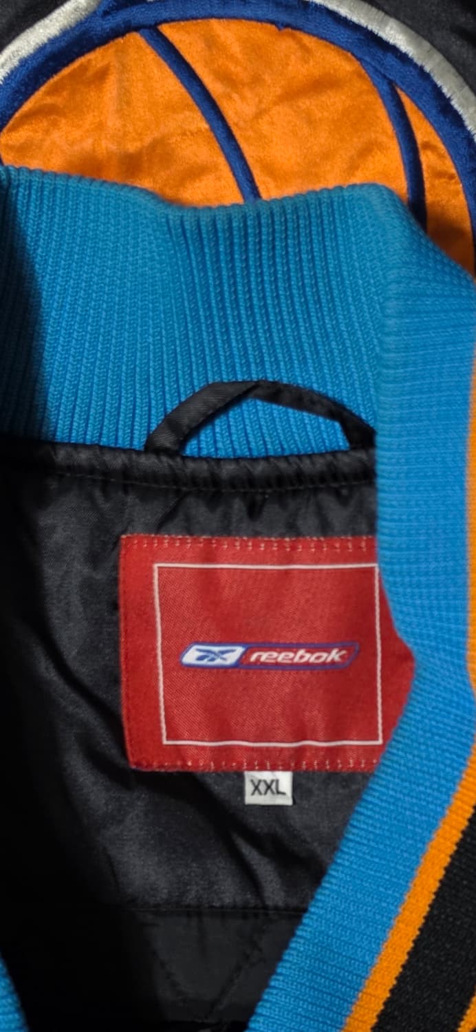 리복 NBA 뉴욕 닉스 올드스쿨 바시티 자켓 XXL 상품이미지3