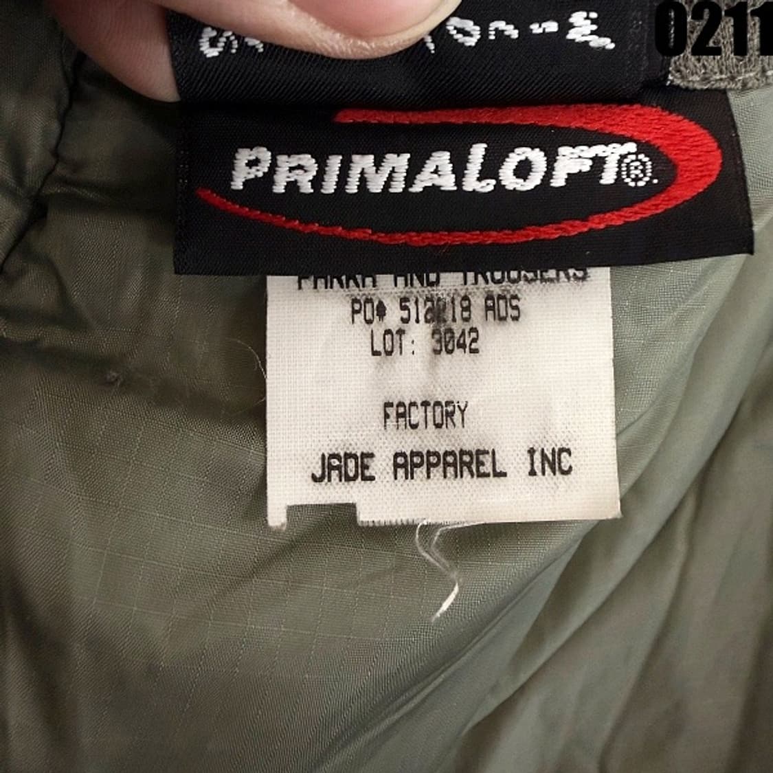 미군 프리마로프트 익스트림 자켓 XS 2011  상품이미지9