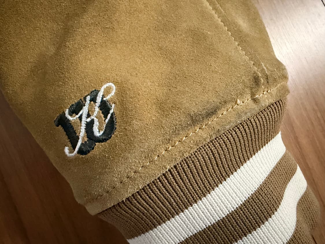 KITH 키스 x wilson 리얼 스웨이드 바시티 자켓 XXL 상품이미지8