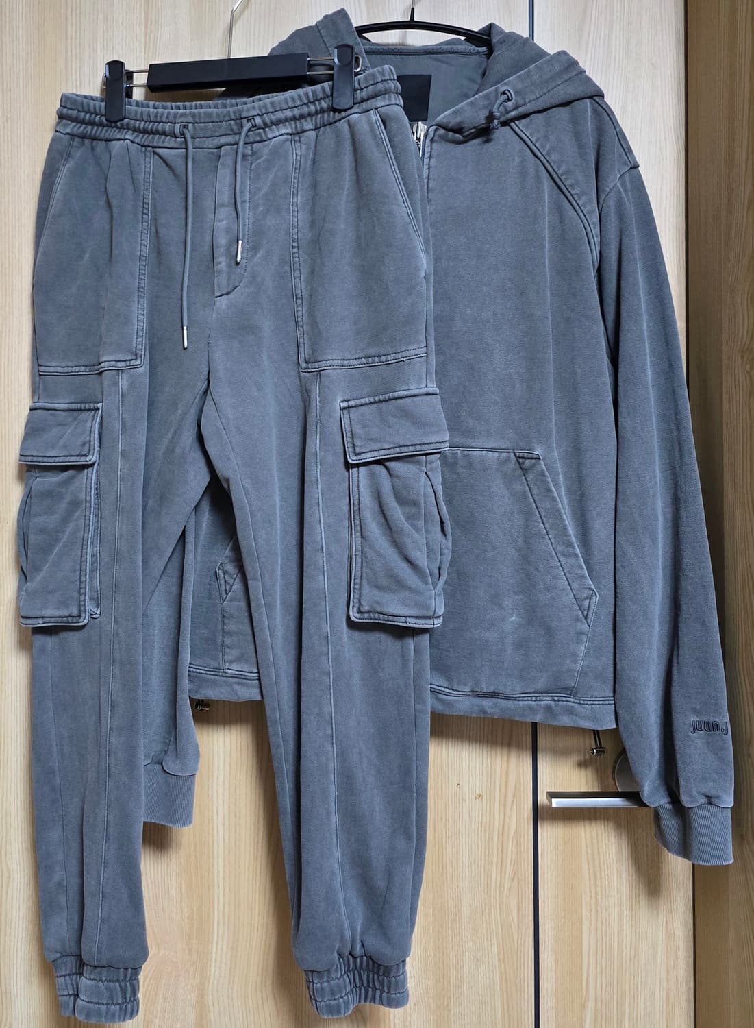 [준지][M/46] 21fw 가먼트다잉 조거 셋업 상품이미지1