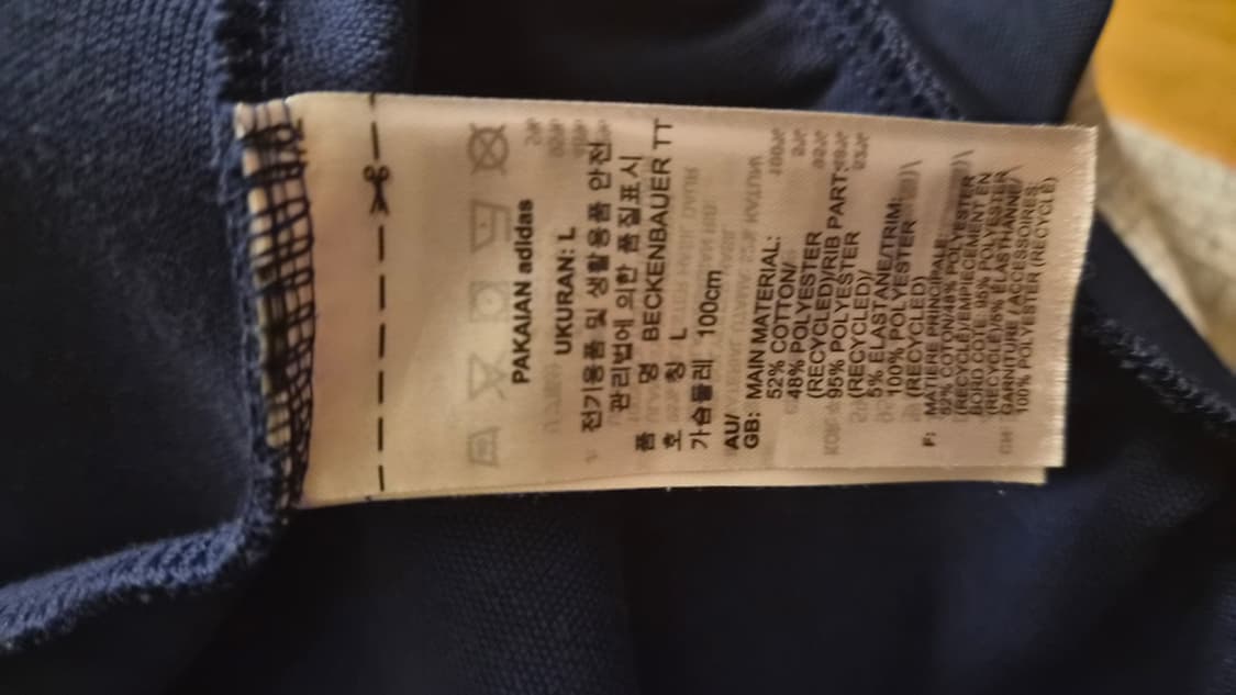 아디다스 베켄바우어 네이비 져지 L사이즈 상품이미지3