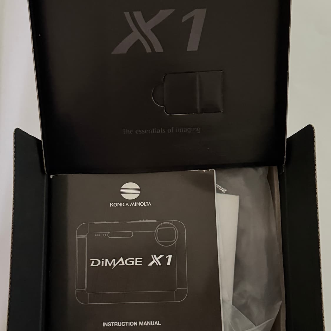 코니카 미놀타 디미지 dimage x1 실버 발매 당시 구성 풀박스 상품이미지3