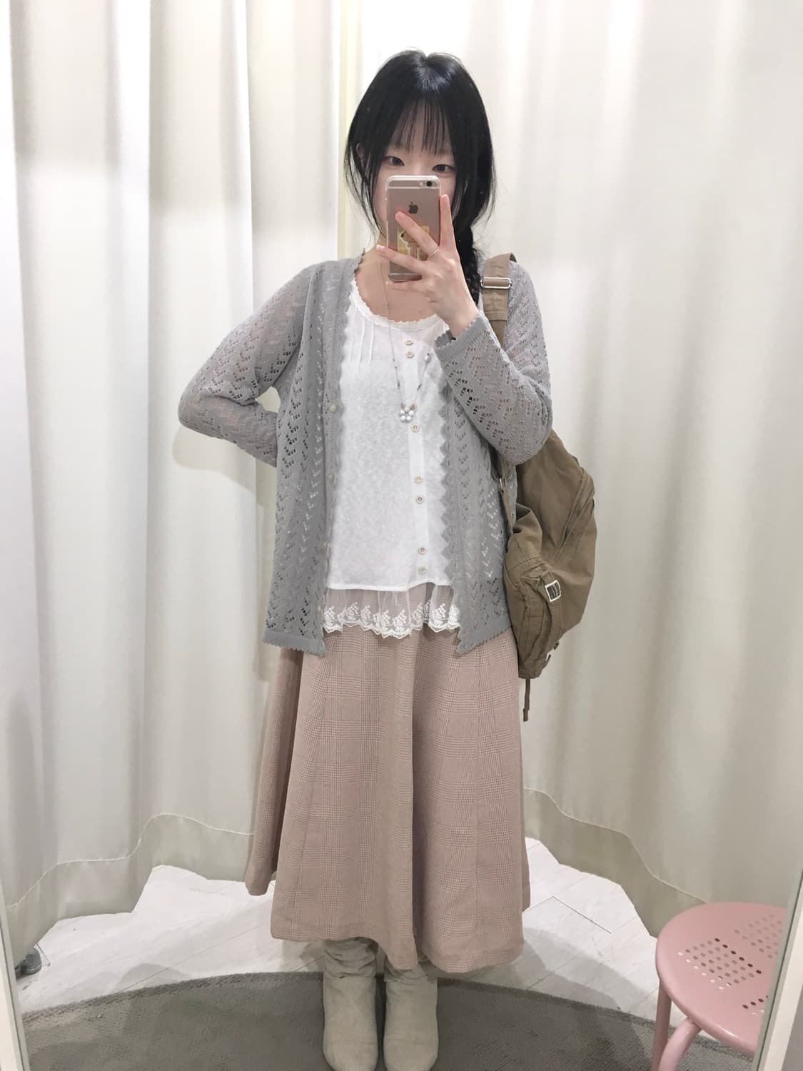 sawako check skirt 상품이미지3