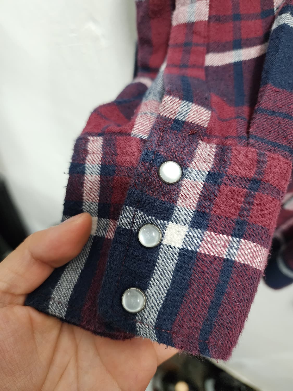 USA 빈티지 웨스턴 체크셔츠  상품이미지3