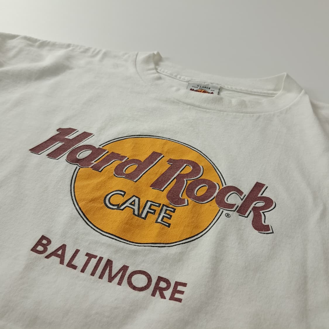 CK369 XL 하드락카페 90s 미국판 볼티모어 반팔 티셔츠 상품이미지4