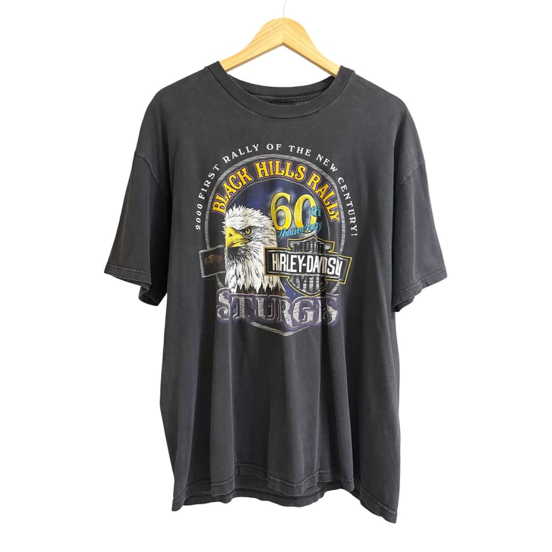 빈티지 할리데이비슨 Sturgis 60th 티셔츠 상품이미지4