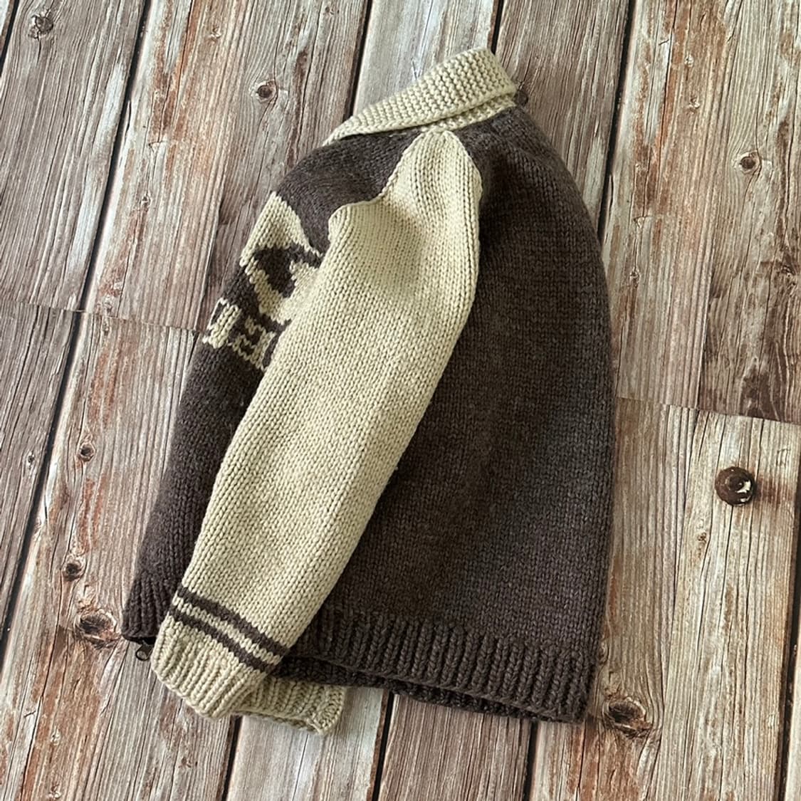 캐나디안 스웨터 x 게일 협업 집업 코위찬 M사이즈 상품이미지3