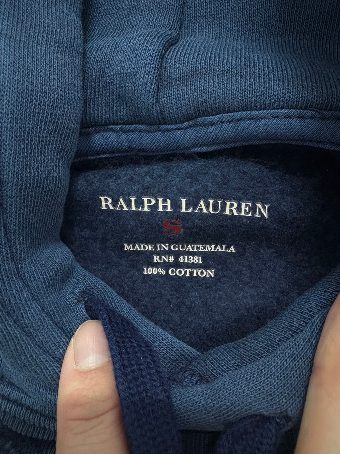 폴로 랄프로렌 네이비 후드티  상품이미지3