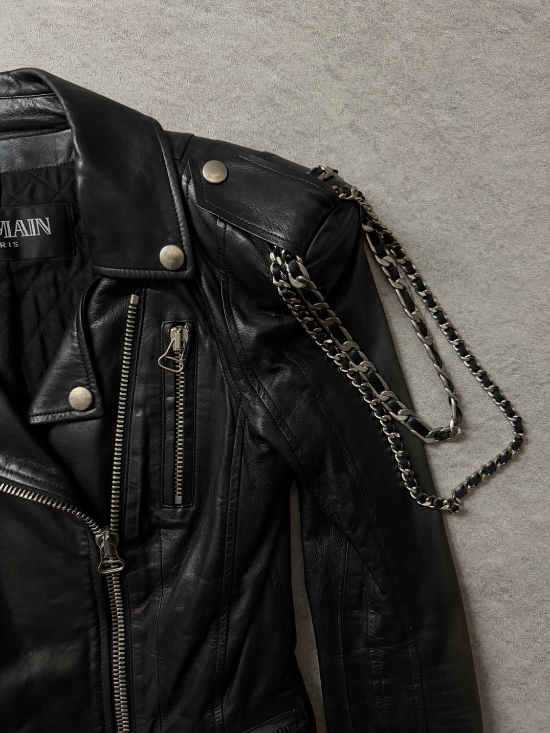 09FW 발망 데카르넹 라이더 자켓 상품이미지6