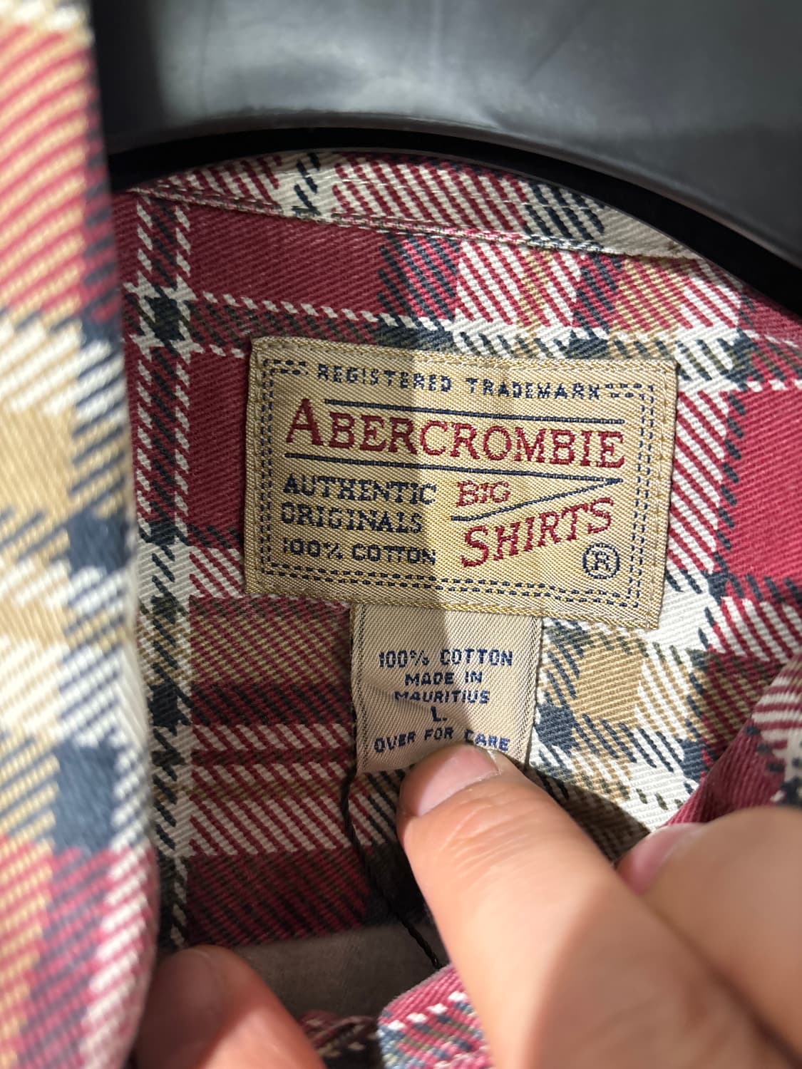 아베크롬비 헤비 코튼 체크 셔츠   상품이미지8
