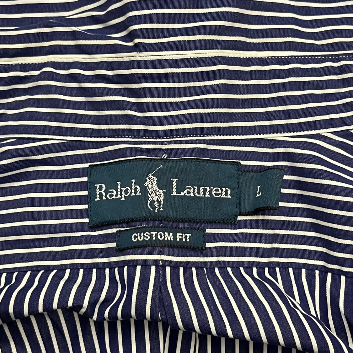 [정품/L] 폴로 랄프로렌 스트라이프 셔츠 남방 네이비 b8 상품이미지5