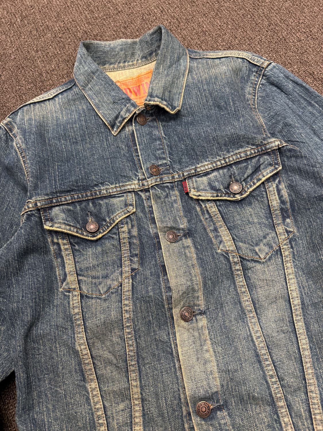 M)에드윈 빈티지 워싱 503 3세대 데님 자켓 상품이미지2