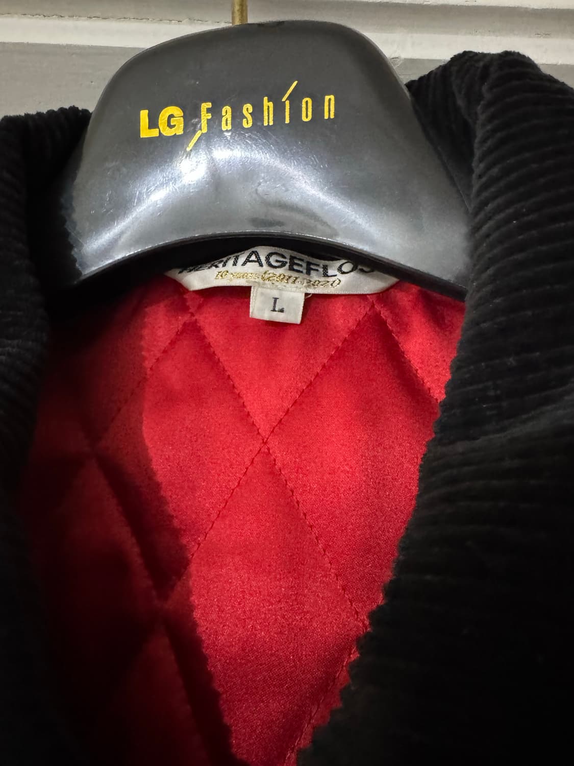 헤리티지플로스 코듀로이 바시티 블랙 L 상품이미지3