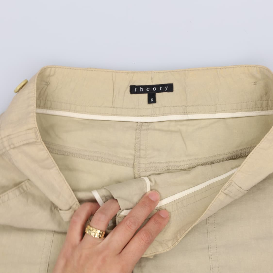 0 띠어리 여성 린넨 반바지 0320H1 상품이미지5