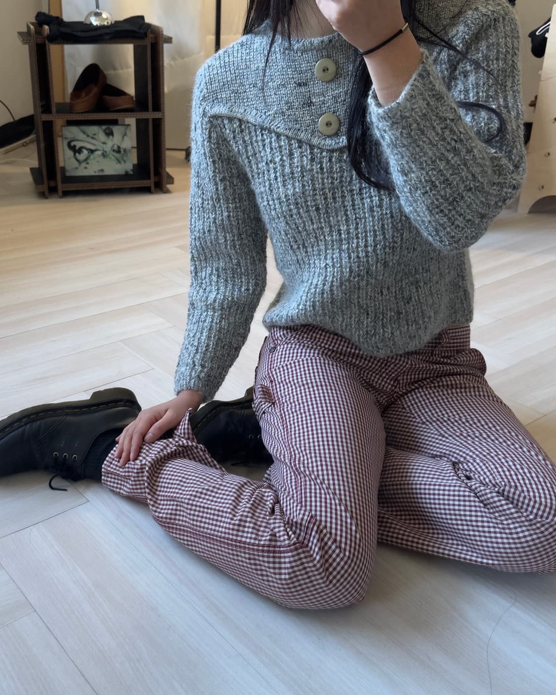 [Vintage] Botton Wool Knit 상품이미지1