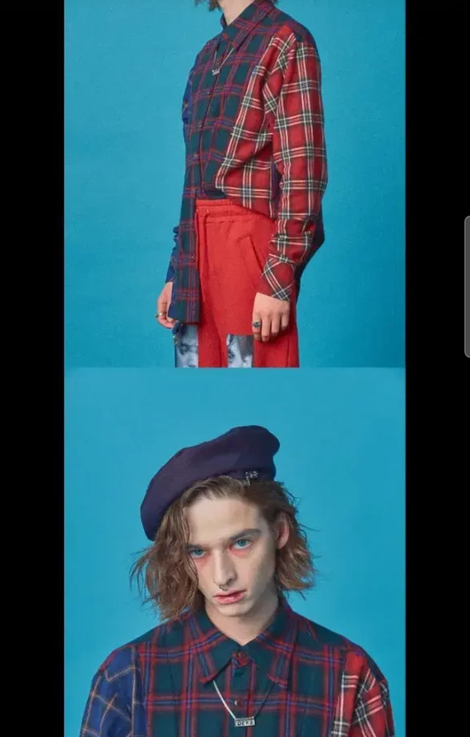 옥토버써드 서스펜더 셔링 셔츠 레드 상품이미지3