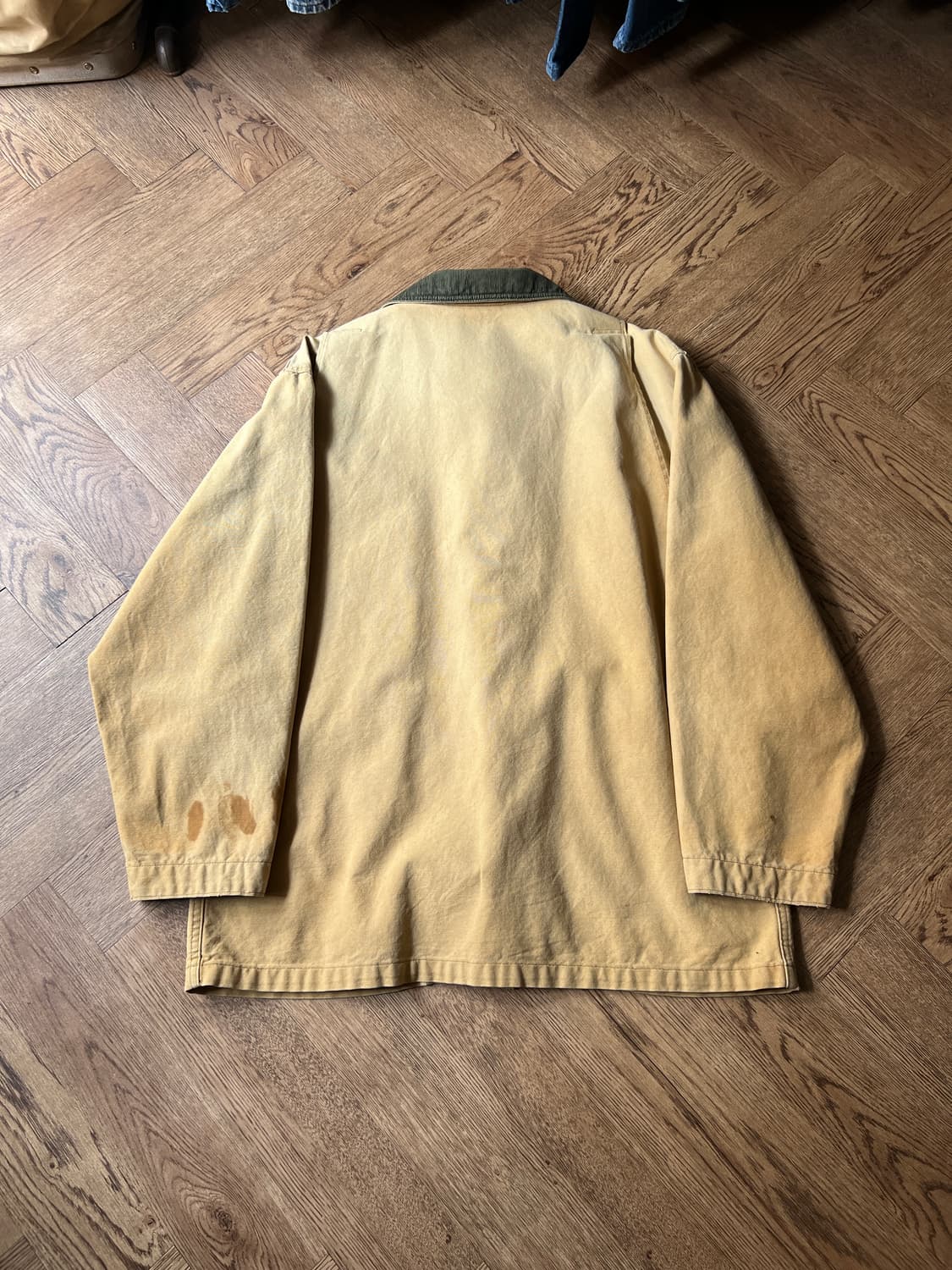 [L]90's 엘엘빈 Made in USA 빈티지 페이딩 브라운 헌팅자켓 상품이미지8