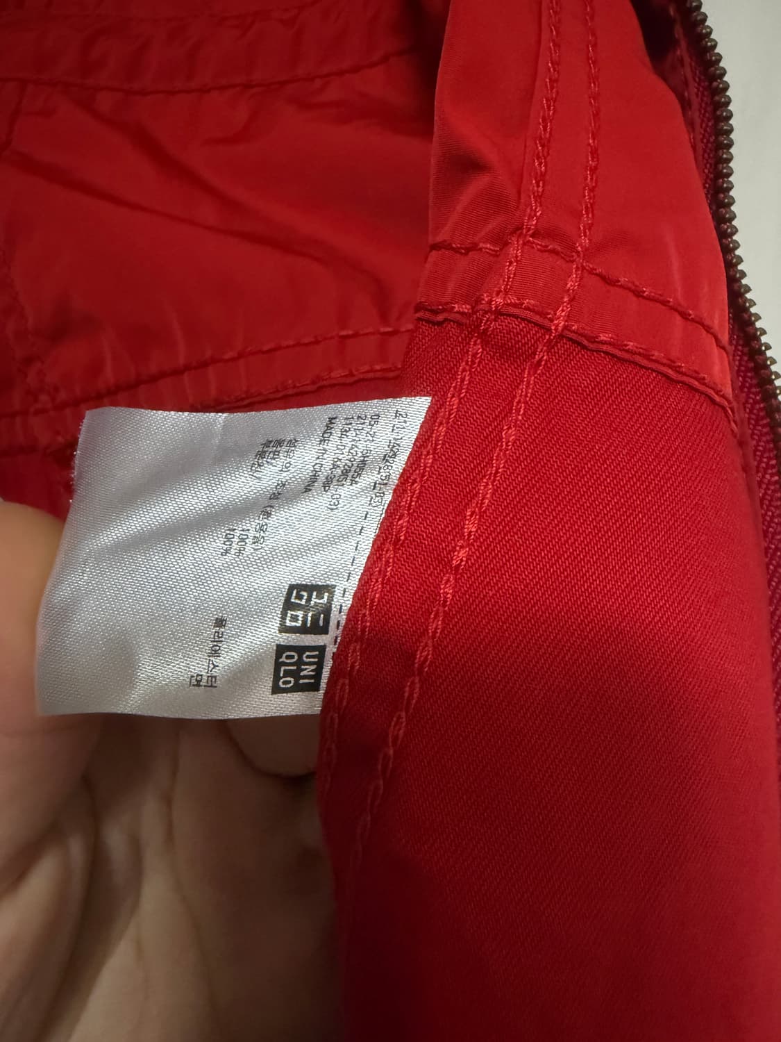 유니클로) 바람막이 자켓 s 상품이미지3