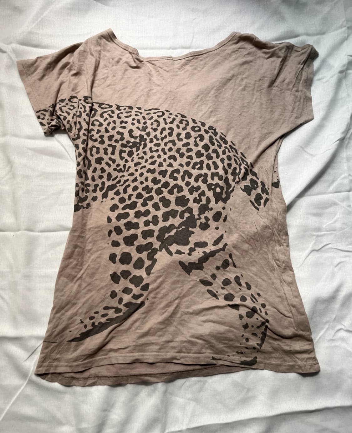Leopard print slim t-shirt 상품이미지2