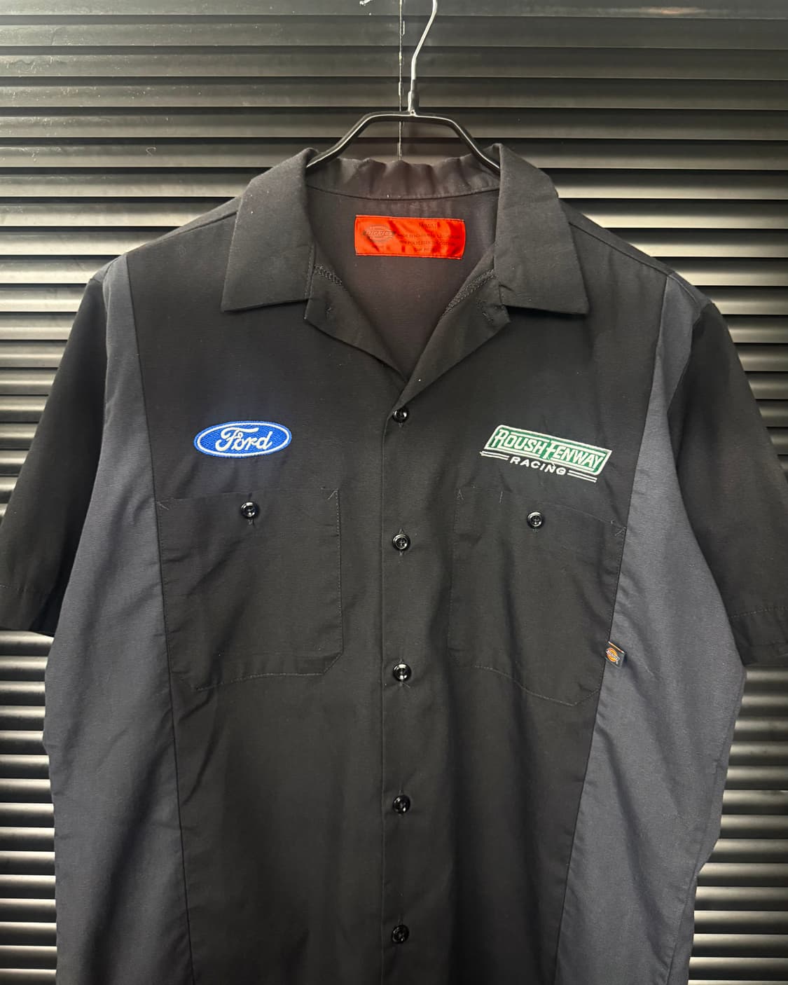 디키즈 포드 레이싱 반팔 워크 셔츠 패치 워크 M 95 블랙 미국 usa 상품이미지3