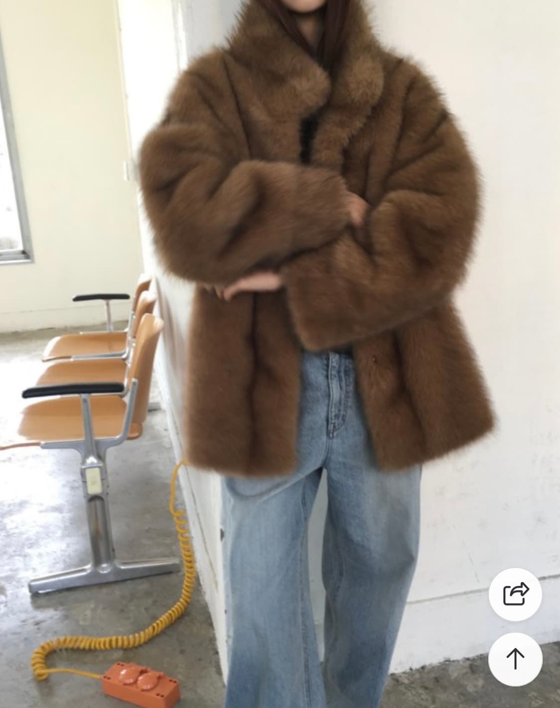 브리드 퍼무스탕 (브라운) 상품이미지3