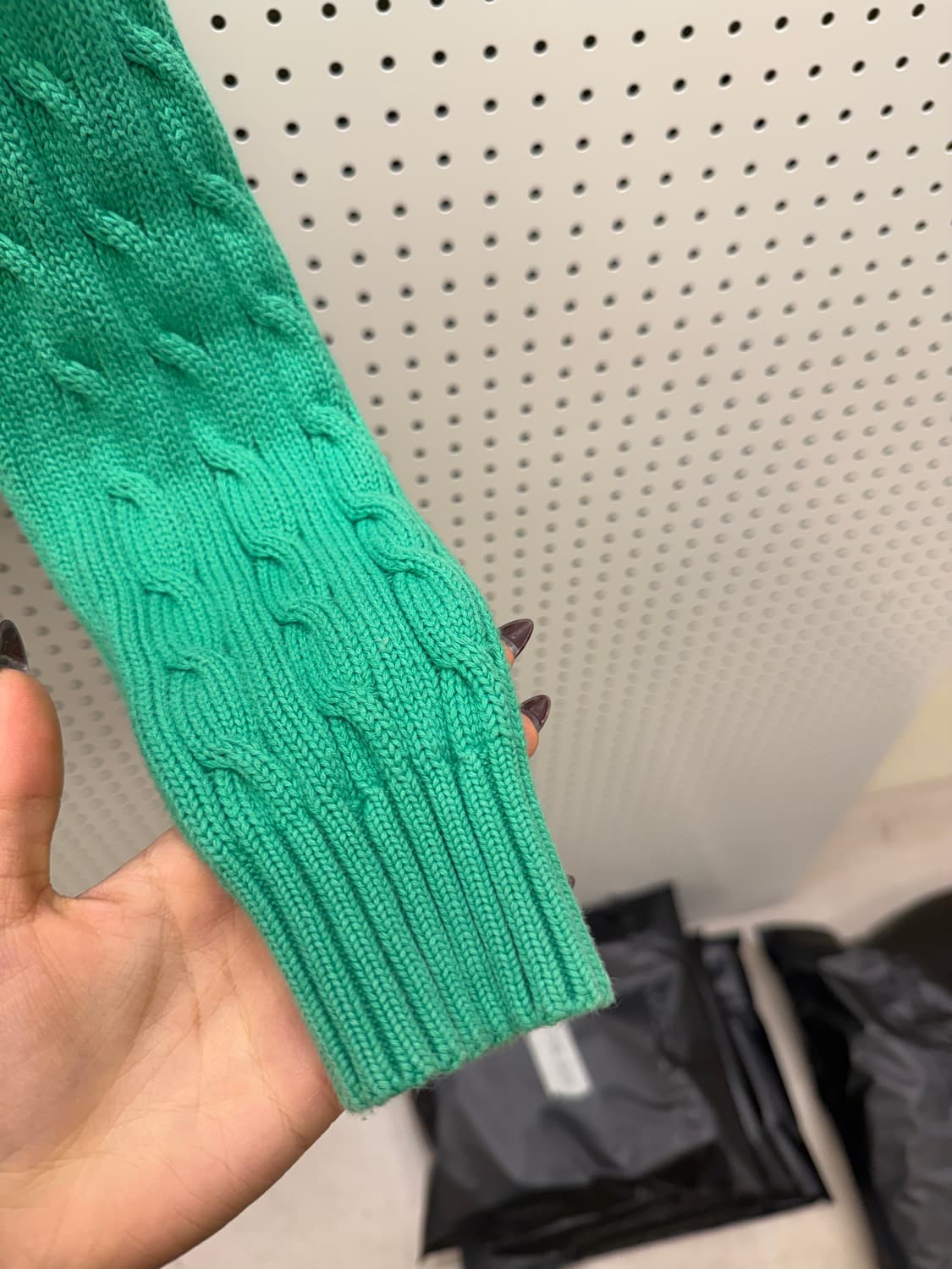 폴로 랄프로렌 핑크 포니 브이넥 케이블 니트 U1326 상품이미지4