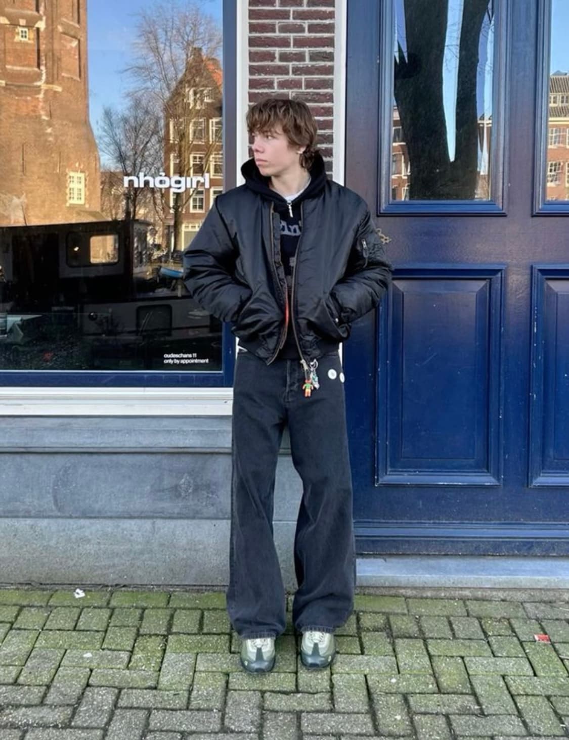 ASTRO BAGGY JEANS 배기 데님 블랙 28/32 상품이미지3