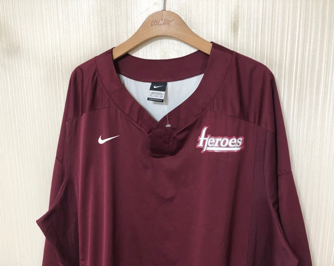 KBO 나이키 키움히어로즈 선수지급 웜업풀오버/스팀자켓 2XL 상품이미지6