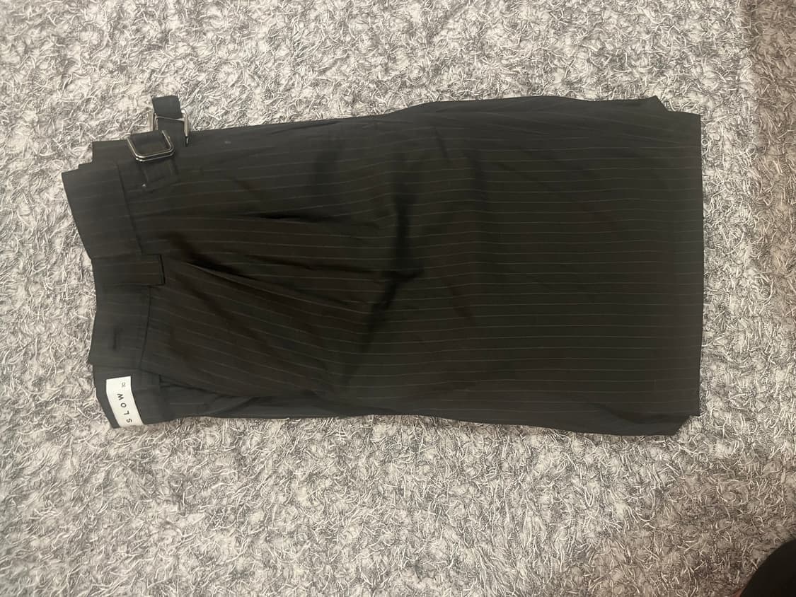 비슬로우 투턱테이퍼드 와이드 팬츠 30 상품이미지6