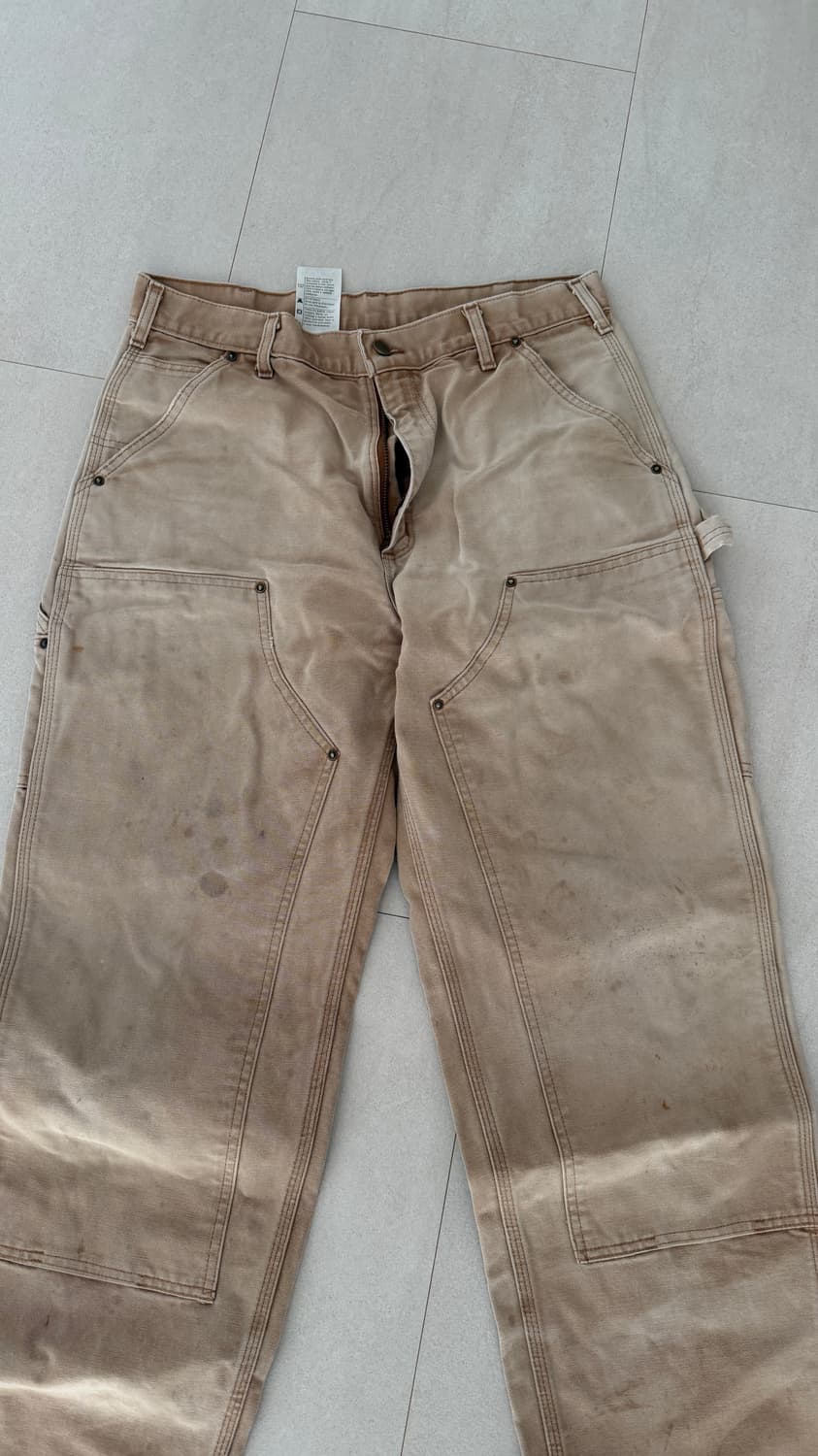 칼하트 더블니 브라운 팬츠 34사이즈 상품이미지1