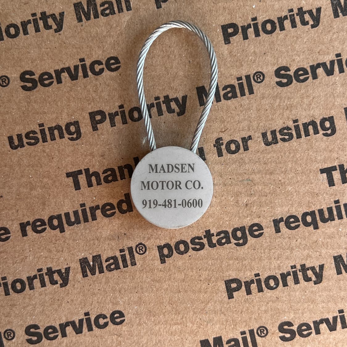 90s vtg Mercedes-Benz Cable Keyring 상품이미지2