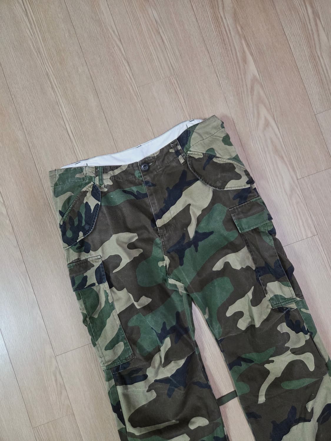 휴스턴 카모플라쥬 원워싱 카고 팬츠 상품이미지2