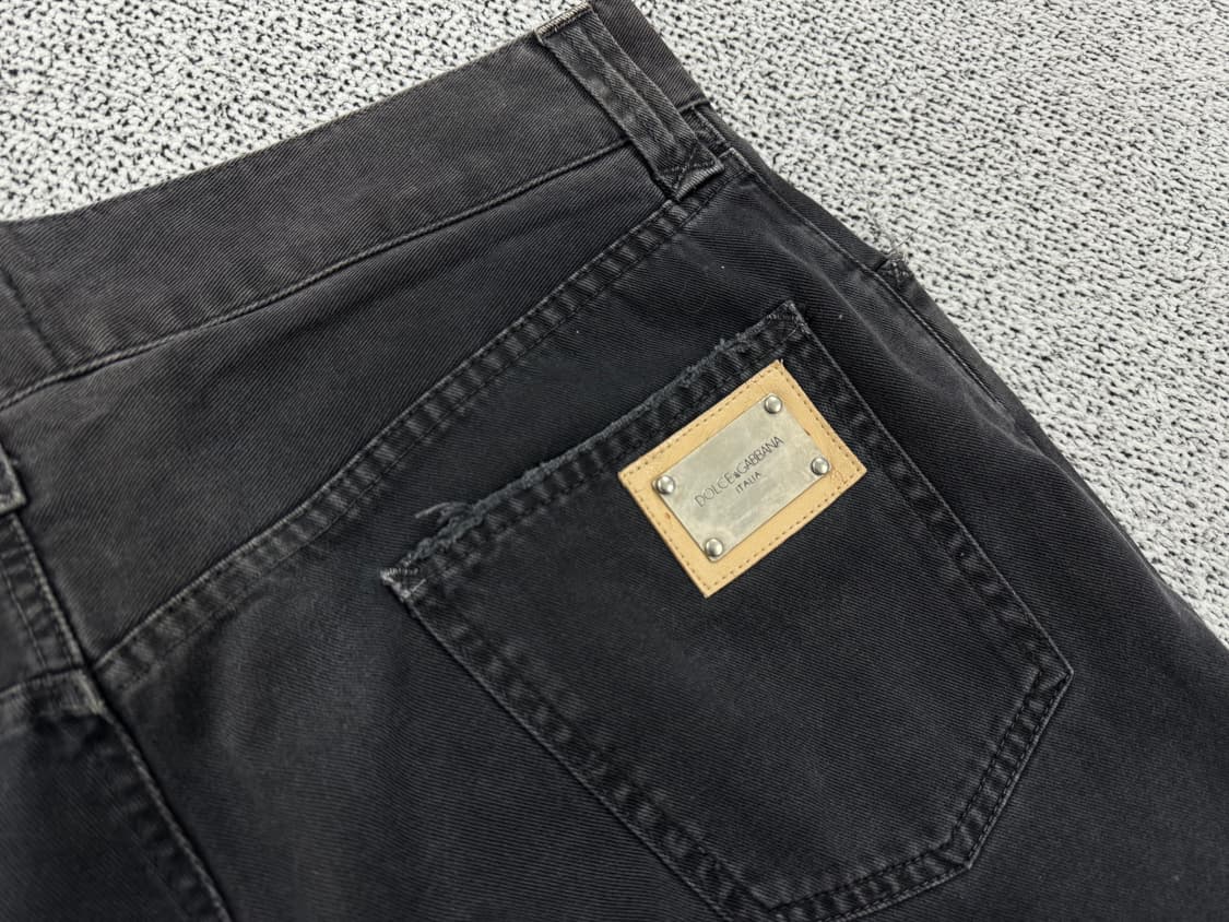 돌체엔가바나 00s 데미지 흑청데님 상품이미지5