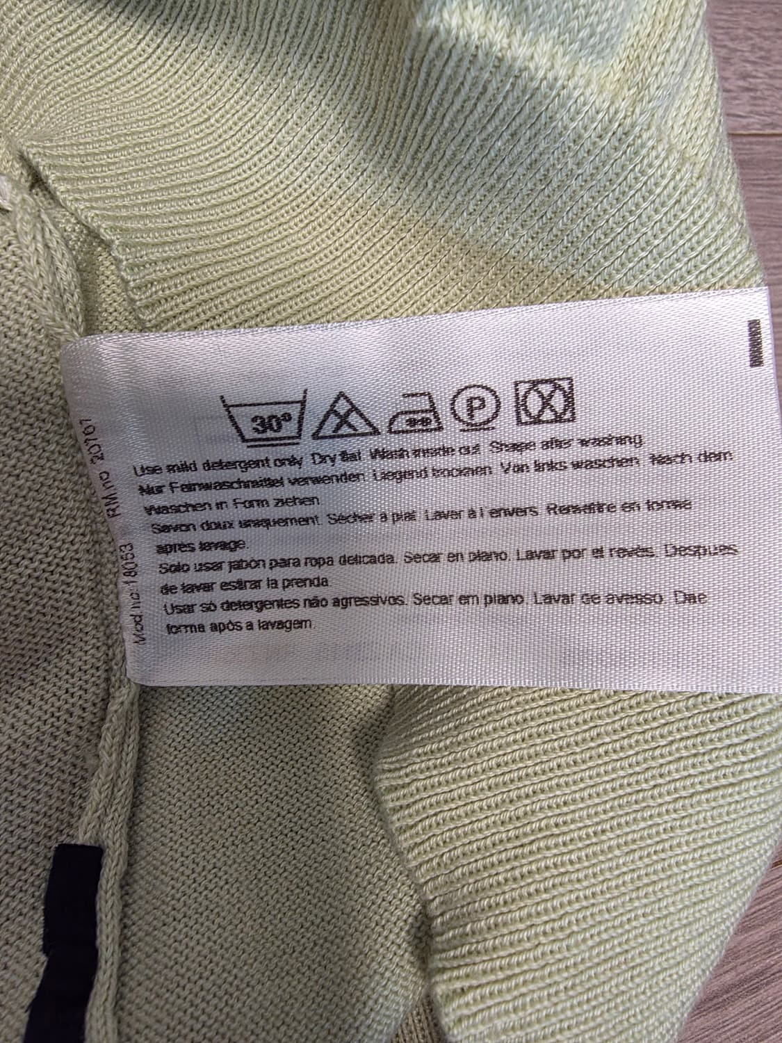 BOSS V넥 니트 멜론색 XL 상품이미지6