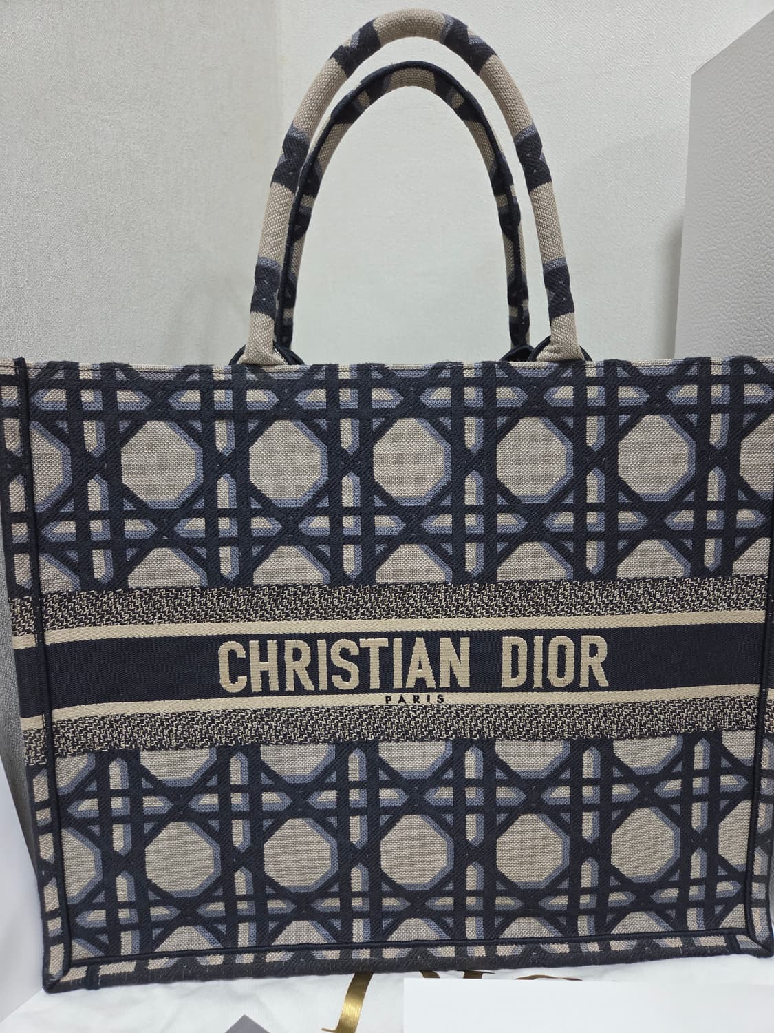 [새상품급, 한정판] 디올 오블리크 북 토트 백 L Size 상품이미지3