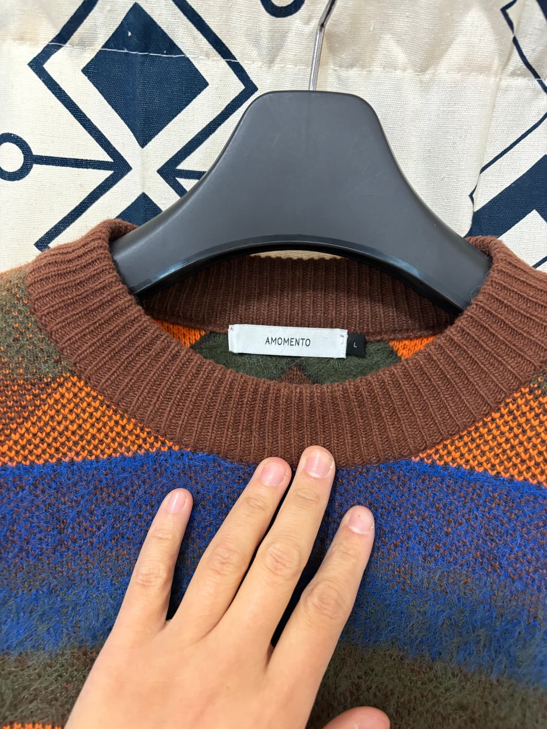 아모멘토 / 자카드 풀오버 니트 JACQUARD KNIT PULLOVER 상품이미지5