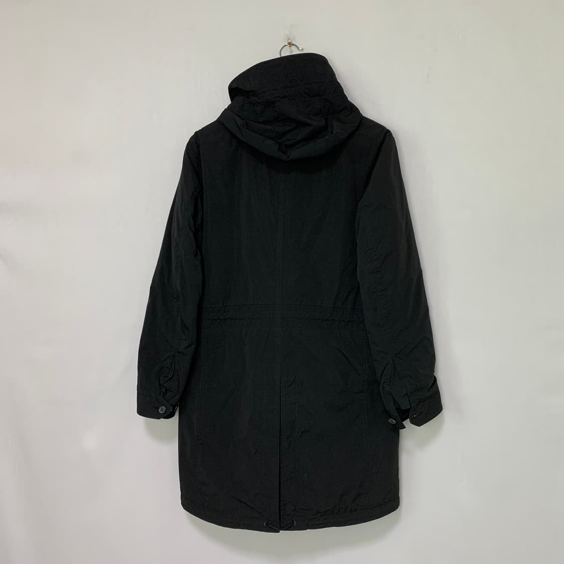 한섬 타임 후드 롱 야상 코트점퍼 블랙 100 남녀공용 상품이미지8