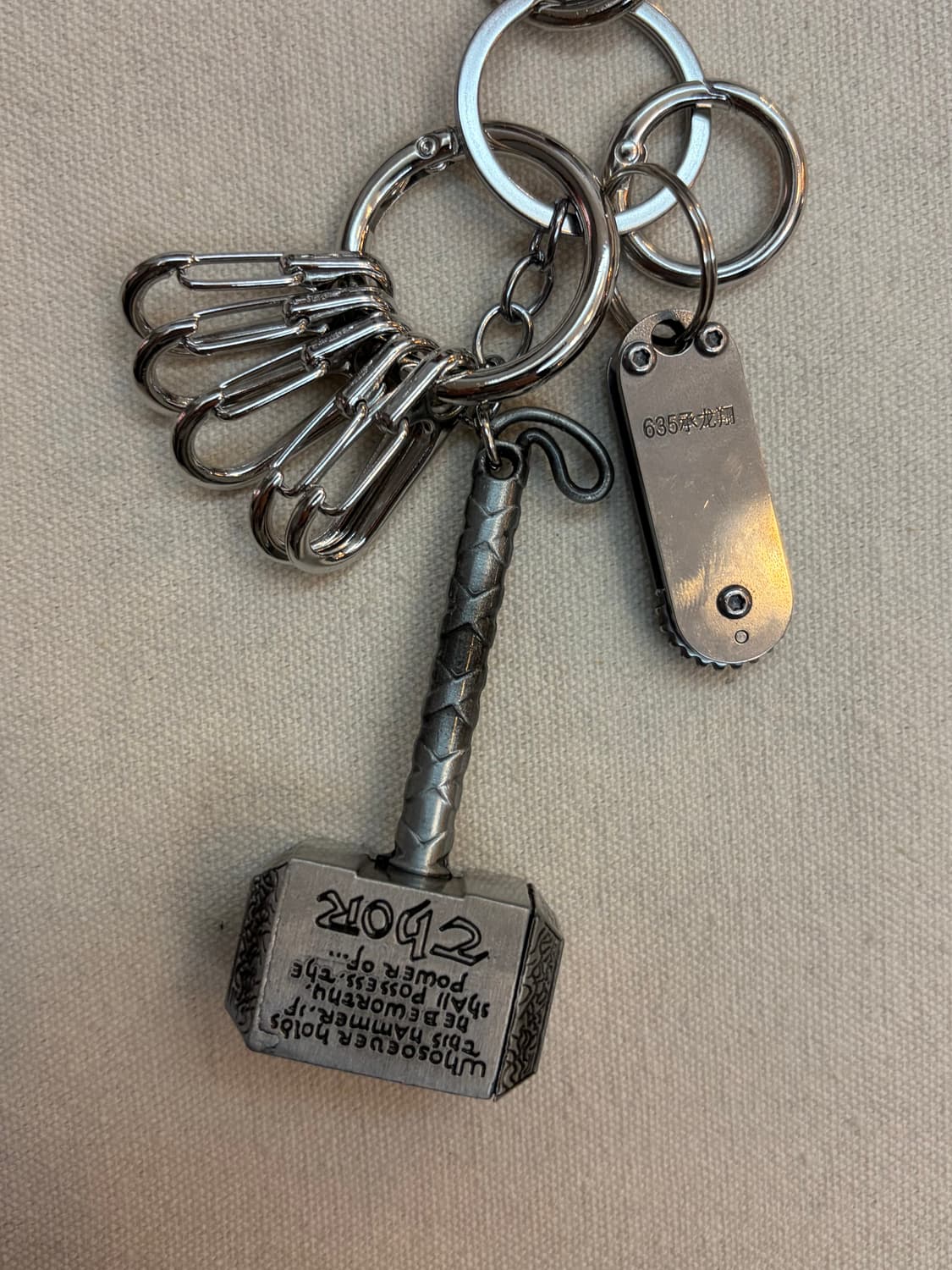 메탈 해머 & 미니 나이프 멀티 키링 상품이미지3