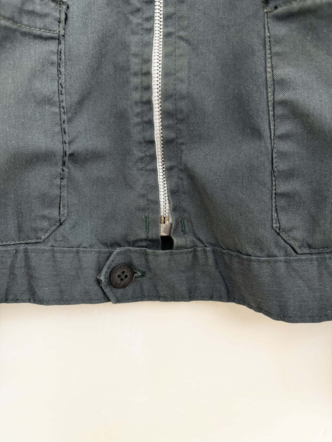 80s French Vintage Tergal Work Jacket 상품이미지3