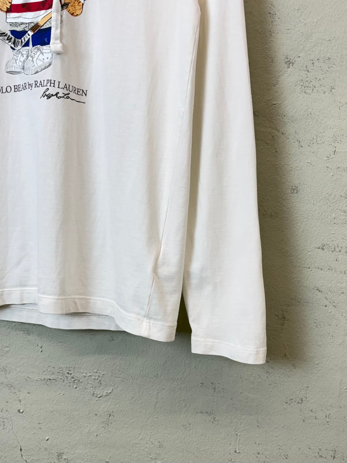 폴로랄프로렌 베어 긴팔 후드티 아이보리 상품이미지3