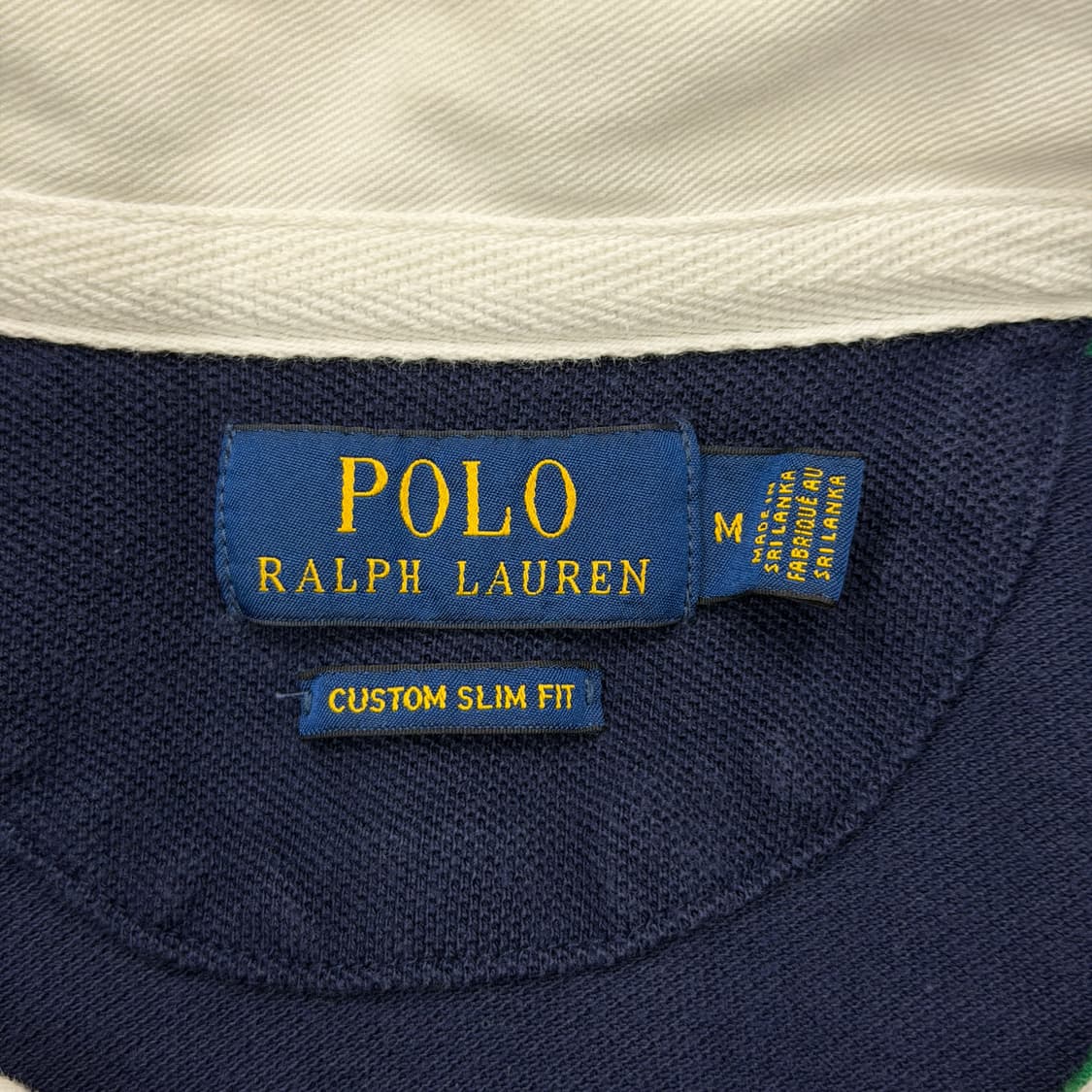 폴로 랄프로렌 빅로고 스트라이프 폴로 PK 럭비 카라티 그린 M 상품이미지4