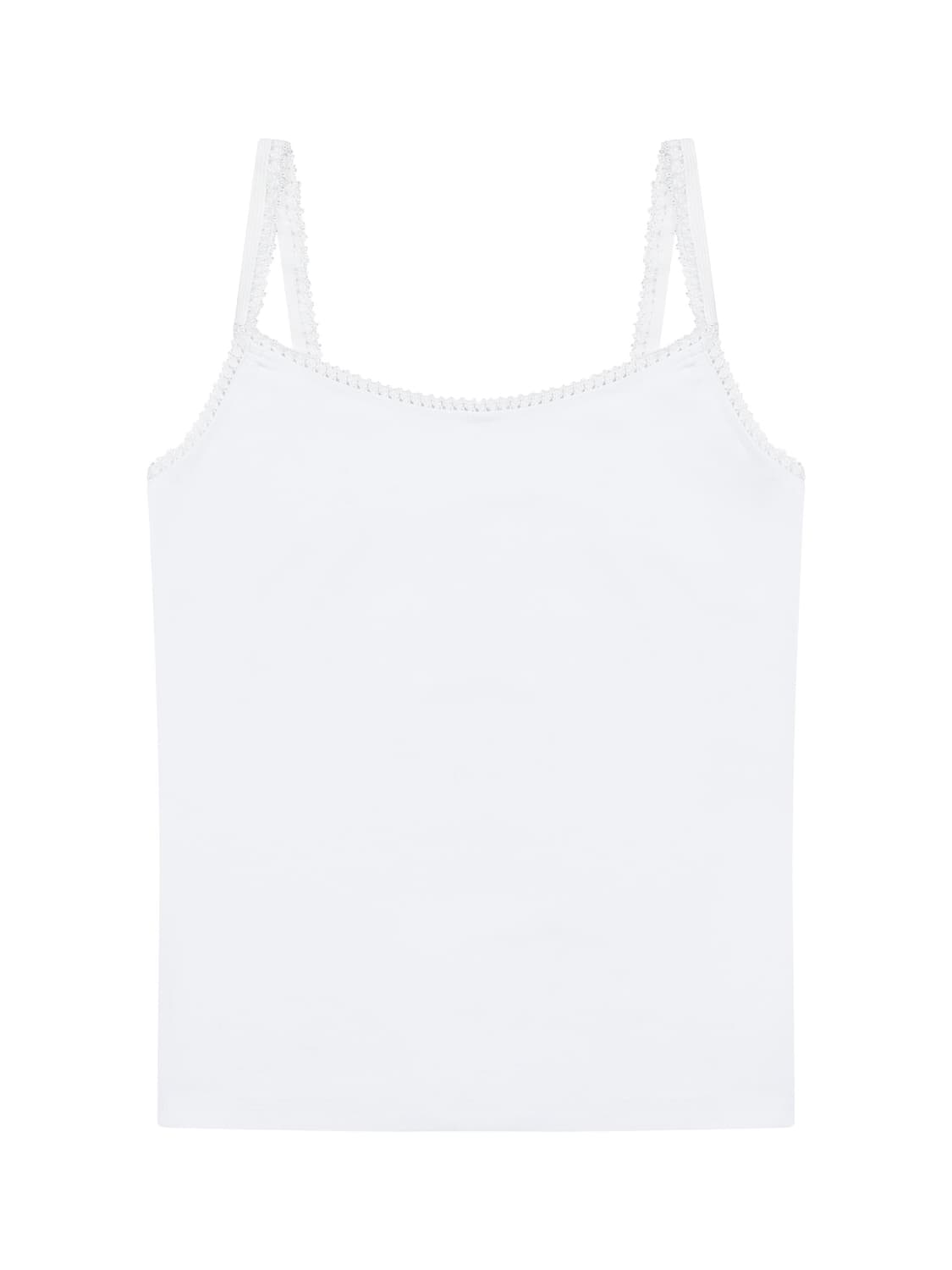 페일제이드 레이어드 팬던트 레이스 탱크 나시 화이트 상품이미지1