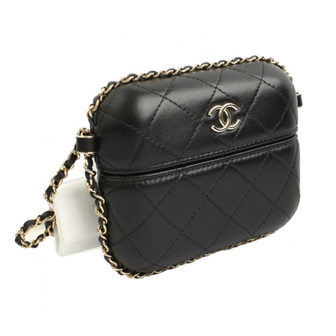 샤넬 블랙 금장 어라운드체인 미니크로스백 상품이미지2