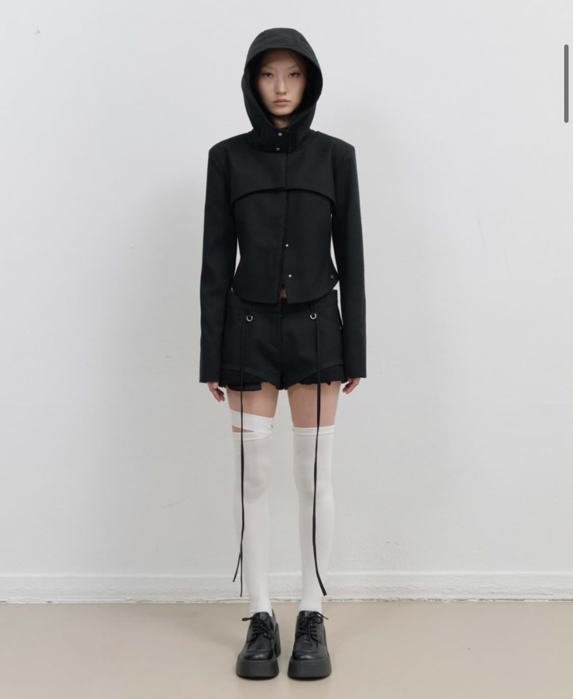 레이어드 볼레로 울 자켓 블랙 상품이미지1