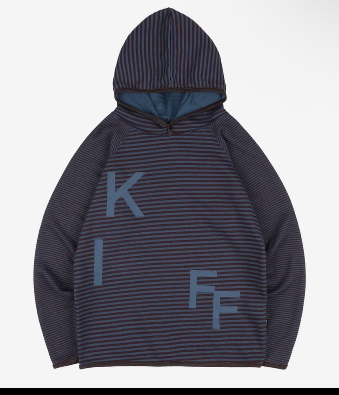 카이파이 키프 스트라이프 후드 롱슬리브 (블루) 상품이미지1