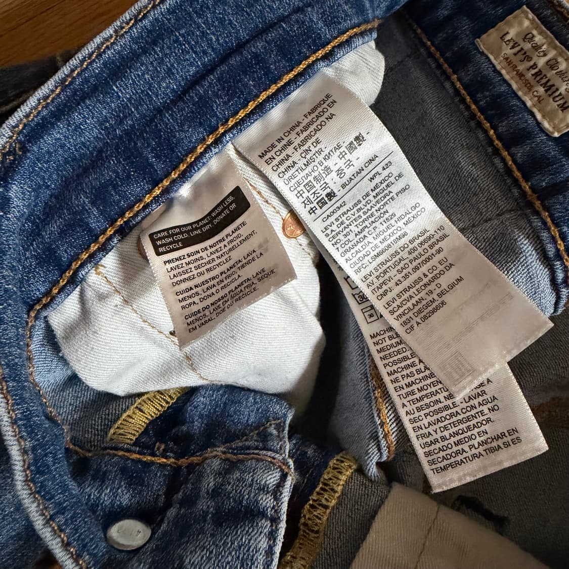 LEVI’S 502 빅E 라이트 워시 데님 팬츠 상품이미지3