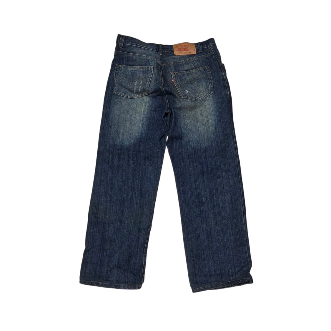 Levis 리바이스 501 진청 워싱 와이드 데님 빈티지 팬츠 상품이미지2