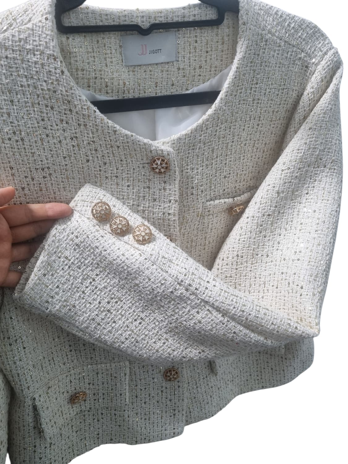 JJ지고트 간절기 트위드 자켓 55 상품이미지5