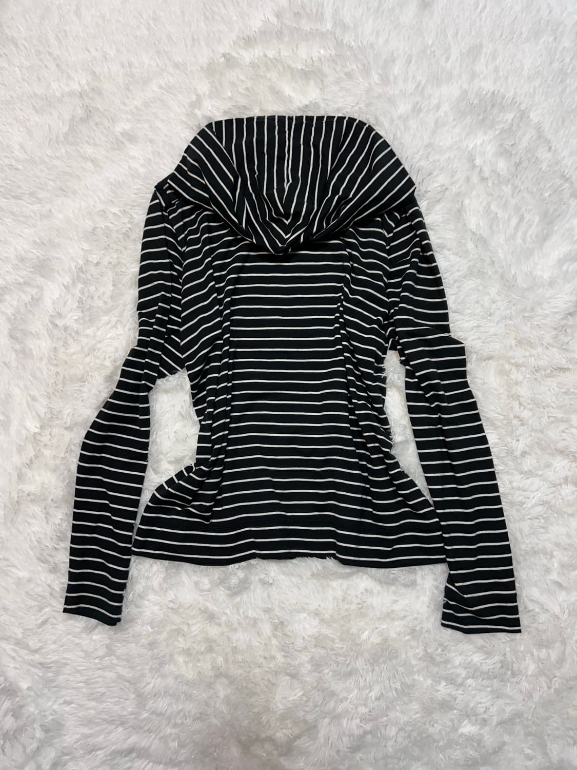 stripe hood zip-up 상품이미지2