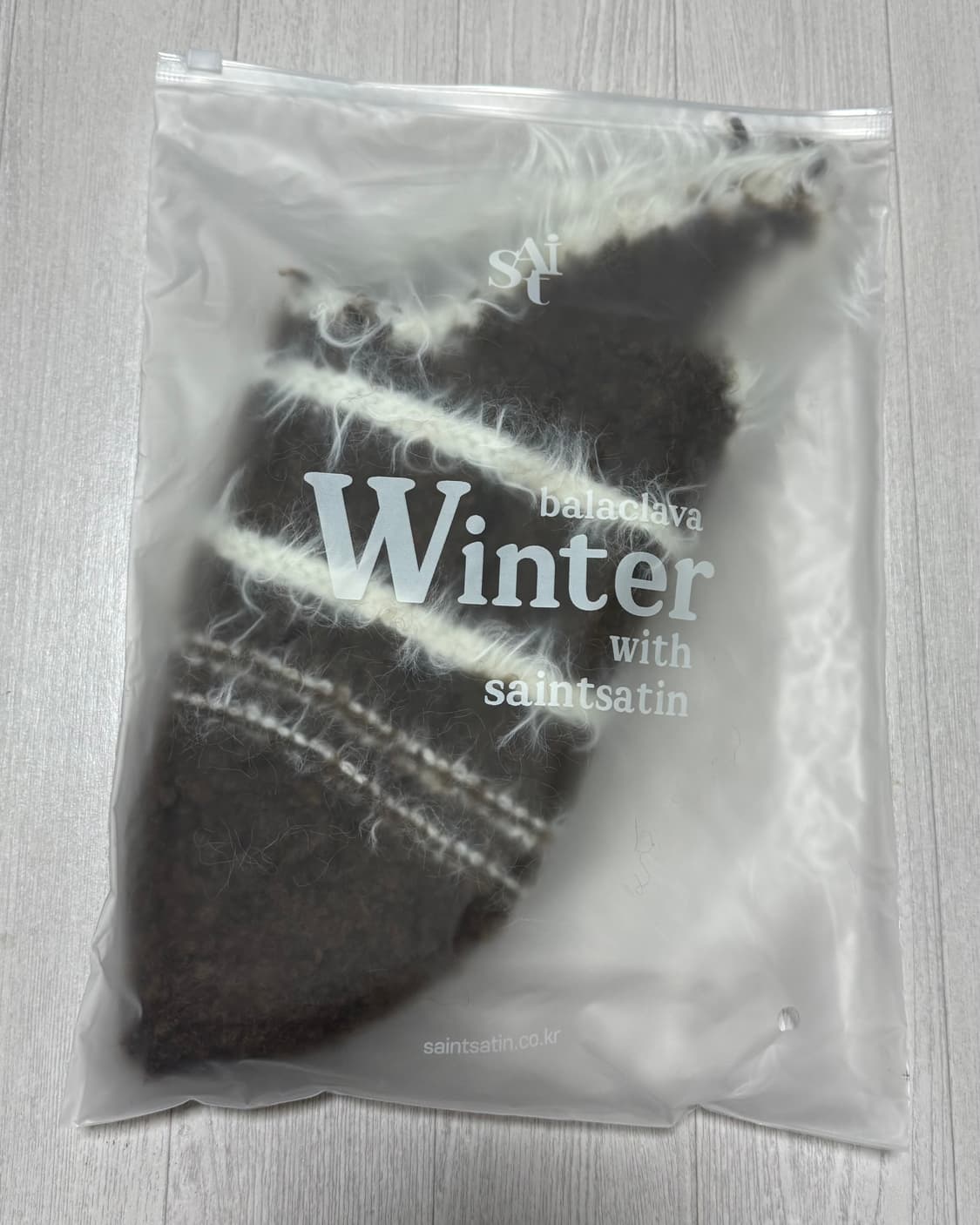 세인트새틴 니트 트루퍼햇 브라운 상품이미지4